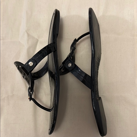 Tory Burch Women's Patent Leather Black Miller Sandals - Picture 10 of 10